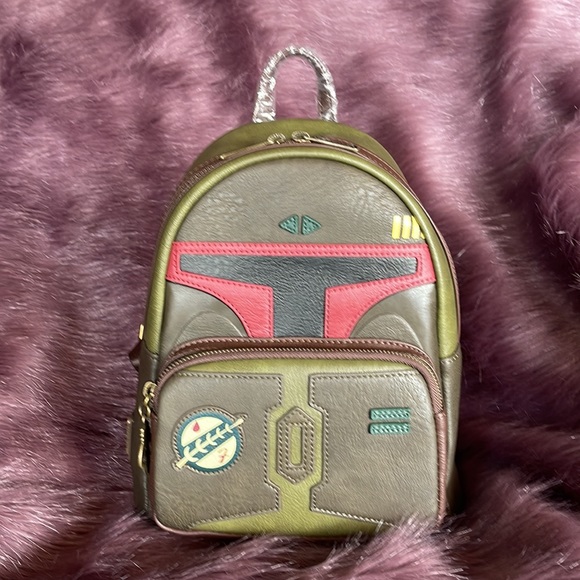 Loungefly Disney Star Wars Boba Fett Cosplay Mini Backpack NWT LIMITED EDITION - Picture 8 of 15